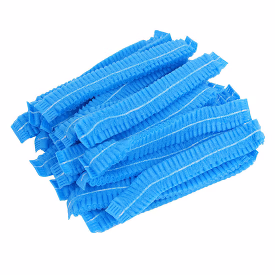 Cappellino per Mob con clip Bouffant usa e getta CE Doppio cappuccio per clip medico elastico