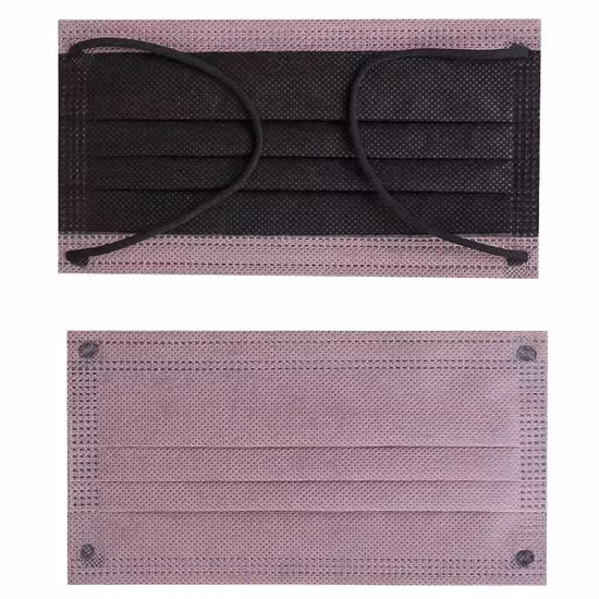 Maschera antibatterica sanitaria non tessuta da 50 conteggi Fornitura diretta in fabbrica Uso quotidiano Protezione antinfluenzale monouso non medica Maschera facciale Earloop con fusione