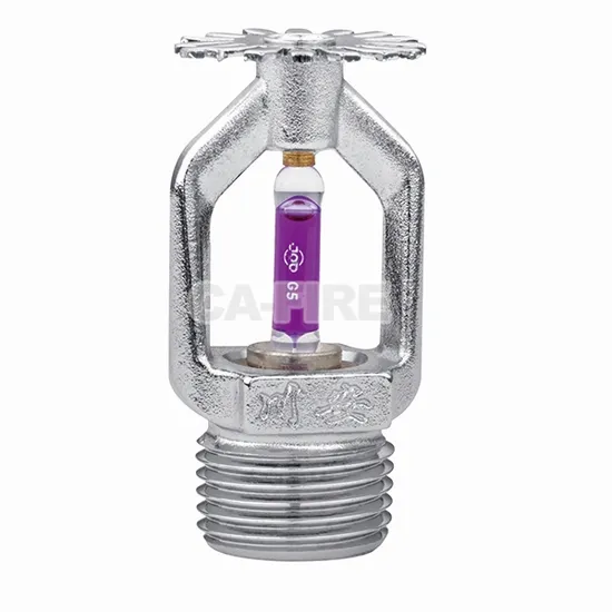 Teste sprinkler antincendio nascoste Esfr con bulbo in vetro laterale verticale Pedent di produzione diretta con telaio di protezione in plastica