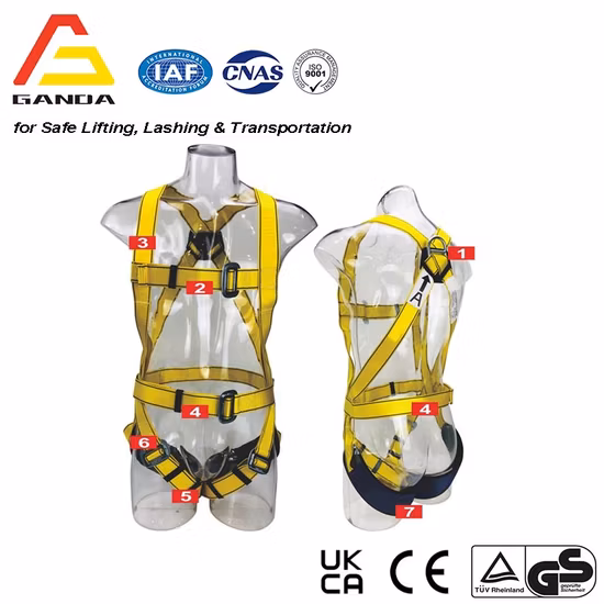 Protezione standard CE per spalle, vita e gambe, arrampicata, salvataggio, industriale, stile di alta qualità, imbracatura di sicurezza per tutto il corpo