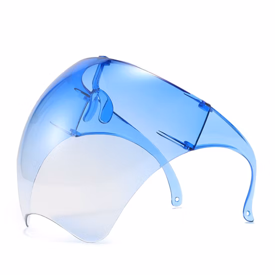 Maschera protettiva, protezione integrale sfumata, visiera protettiva antivento antiappannamento, protezione viso trasparente trasparente per uomo e donna Wyz19425