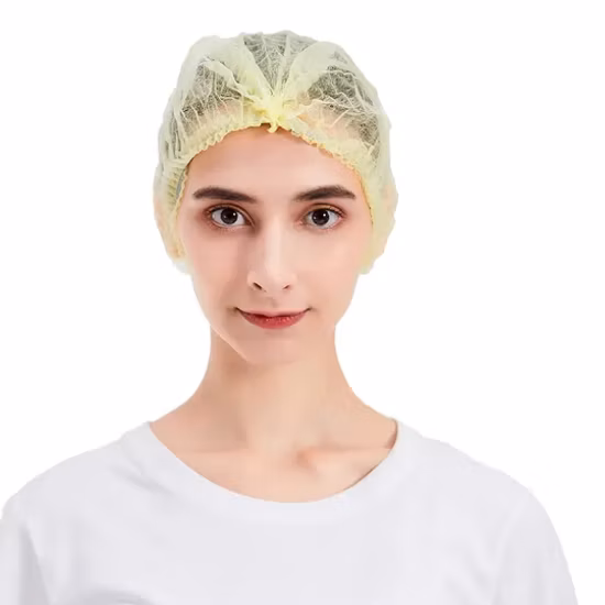 Berretto monouso/non tessuto/Mob/chirurgico// Bar/Medico/Scrub/Strip/Clip/Buffant per infermiere/medico/chirurgo/Clip/Mop Cuffia monouso