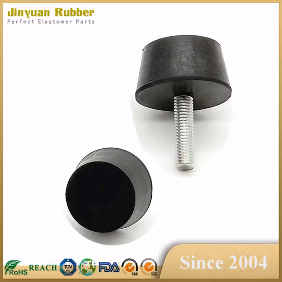 Piedini paraurti in gomma conici per protezione ambientale per mobili, sedie da tavolo, strumenti, macchine e attrezzature con rondella di guarnizione in metallo